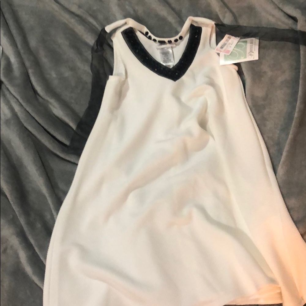 Dress size ten in girls brand is bonnie jean